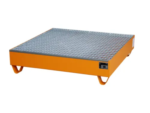 Systeem-Opvangbak Oranje 4x 200l 216l 285x1200x1200mm Rooster