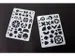 Sjablonen Kangaro 12 stuks 15x21cm assorti