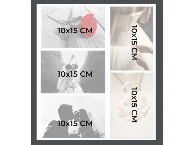 Fotoalb HARMONY 29x3 2cm 60bl wit+hart