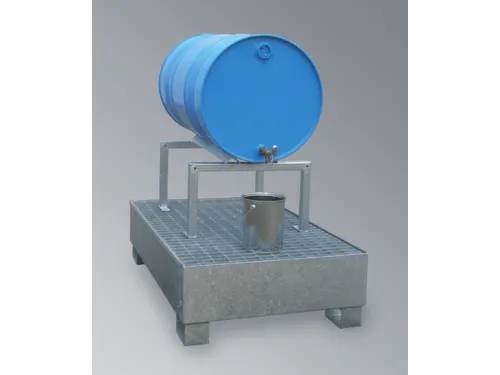 Vatenbok Staal 600x650x350mm Voor 1x200l Vatensteun M. Hoekprofiel
