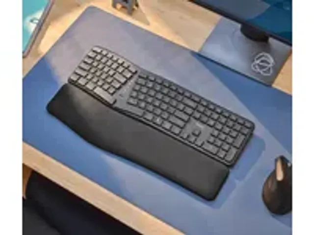 OUTLET Trust Keyra Draadloos Ergonomisch Toetsenbord Zwart QWERTY US