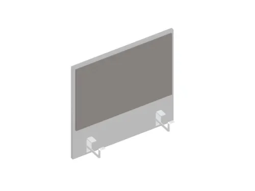 baliepaneel,v. bureau,aanbouw links,B 600mm,MP-lichtgrijs,BN8078-grijs
