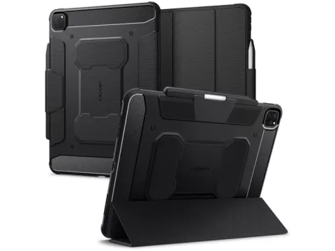 Spigen Rugged Armor iPad Pro 2024 13 inch hoesje zwart