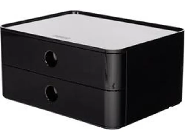 smart-box Han Allison avec 2 tiroirs jet noir, empilable