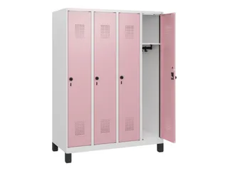 schoollocker,HxBxD 1630x1200x500mm,4vak,vak B 300mm,draaigrendel - 1