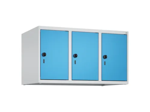 opzetkast,v. locker,3vak.,vak B 300mm,HxBxD 500x900x500mm,draaigrendel