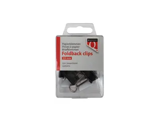 Foldback clips Quantore 19 mm assorti 12 stuks - 1