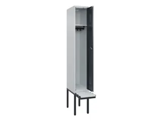 locker met bank,HxBxD 2120x300x815mm,1vak,vak B 300mm,cilinderslot - 1