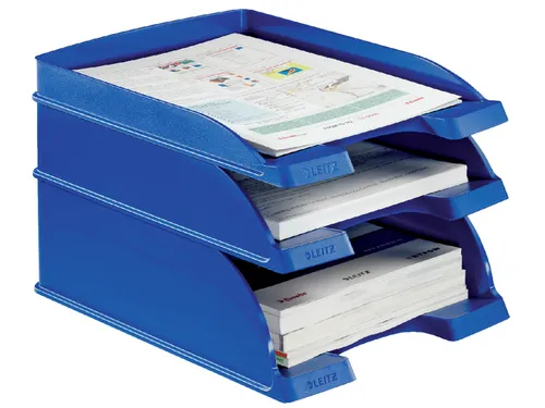 Brievenbak Leitz 5237 Plus slim blauw A4