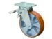 Roulette Pivotante Double Blocage Force 450Kg Diam. X Larg. 125X50Mm