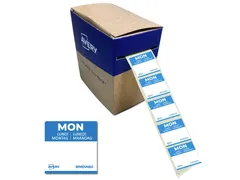 Etiket Avery HACCP maandag blauw 40x56mm 500 stuks