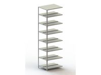 Schroefstelling Aanbouwveld 2500x752x604mm 8legborden Verzinkt 80kg
