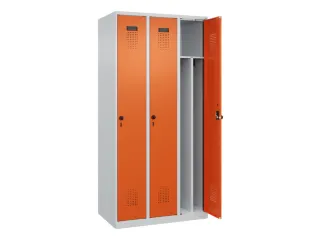 locker voor scheiding van kleding,HxBxD 1850x900x500mm,3vak - 1