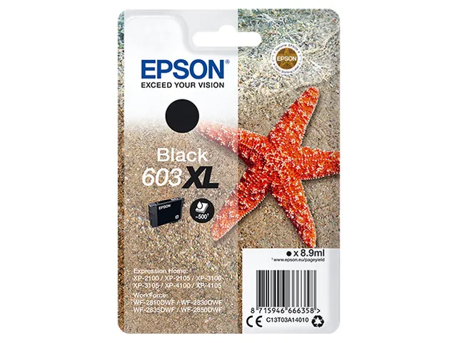 Singlepack Black 603XL Ink