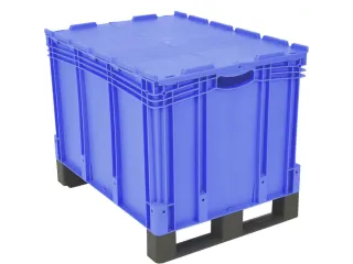 Euronorm Stapelkrat Pp 538x800x600mm 206l Dubbele Bodem Sledepoten - 2
