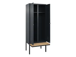 locker voor scheiding van kleding,HxBxD 2120x800x815mm,2vak - 2