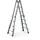 multifunctionele telescoopladder,4x4,sporten,balk L 4,17m,natuur