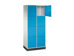 grootvolume-lockersysteem,RAL 7035/RAL 5012,HxBxD 1950x820x500mm
