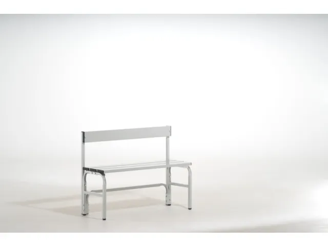 omkleedbank,HxLxD 770x1015x375mm,alu. lijsten,frame RVS RAL7035