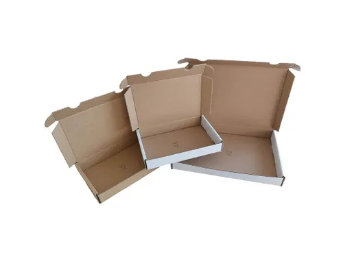 Brievenbusdoos onbedrukt bruin Enkelgolf E-golf 195x120x30mm