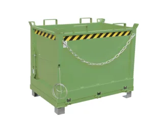 klapbodemcontainer,HxLxB 860x800x1200mm,0,5m³,hijsogen,vorksloffen - 2
