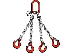 Hijsketting 4 Sprong Draagverm. 2.36t Nuttige L 1m Niet Te Verkorten