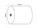 Kastickets 80X80X12X72 1-Laags Thermisch 55Gram