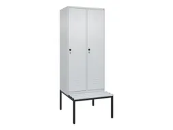 locker voor scheiding van kleding,HxBxD 2120x800x815mm,2vak