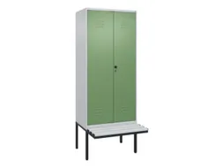 locker voor scheiding van kleding,HxBxD 2120x800x815mm,2vak