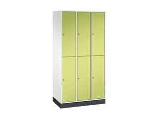 Dubbeldekse garderobekast,HxBxD 1950x920x500mm,3x2vak.,vak B 260mm - 2