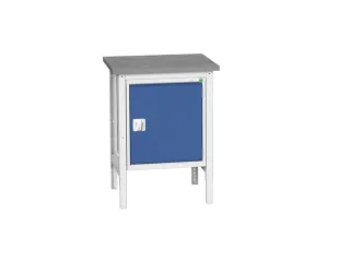 werkbank,HxBxD 780-930x700x600mm,linoleumblad,4voeten - 1