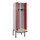 locker met bank,voor scheiding van kleding,HxBxD 2120x600x815mm,2vak