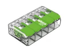 Compacte Lasstekker 5 x 0,2 - 4mm² Voor Alle Draadtypes - Groen