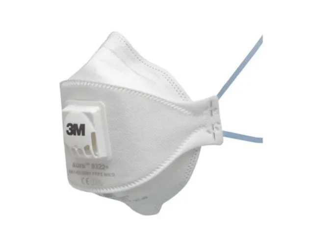 3M Aura stofmasker 9322+, FFP2, met uitademventiel, per 10 maskers