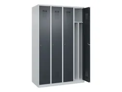 locker voor scheiding van kleding,HxBxD 1850x1200x500mm,4vak