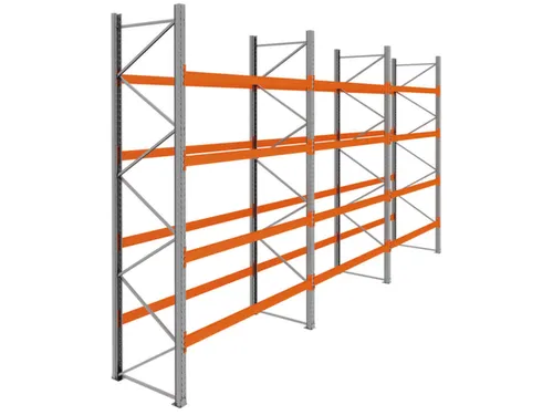 palletstelling,basis+2xaanbouw,HxBxD 4620x8500x1100mm,vakl. 3000kg