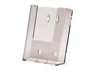 Folderhouder Balie of Wand 1x DL (1/3 A4) Acrylglas Staand - 1
