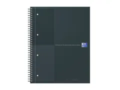Spiraalblok Oxford International Notebook A4+ lijn Zwart