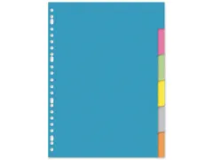 Tabblad Kangaro A4 blanco karton 220gr assorti 23-gaats 6-delig