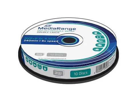MediaRange DVD+R DL 8.5GB 8x (10) CB