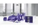 Module tiroirs HAN Impuls 4 tiroirs ouverts violet