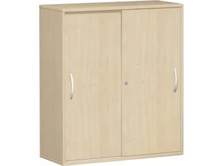 Schuifdeurkast 1150x1000x430mm Romp Lichtgrijs Decor Front Beuken - 2