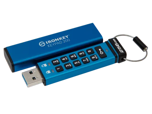 256GB IronKey Keypad 200, FIPS 140-3 Lvl 3 AES-256 versleuteld