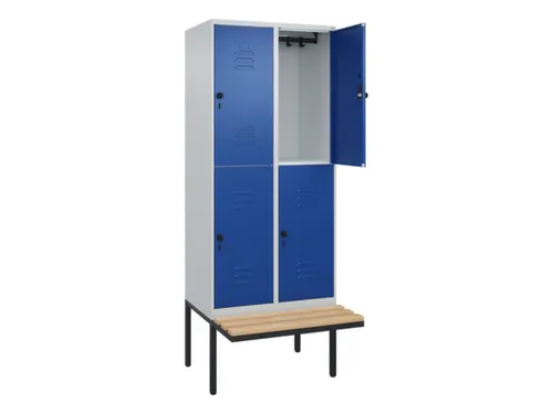 Dubbeldekse dekenkist,HxBxD 2120x800x815mm,2x2vak.,vak B 400mm