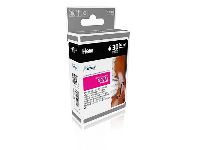 AS15772 ASTAR HP 363 PS Inkt magenta XXL rebuilt 1125pag Chip 12ml