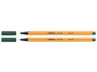 Fineliner STABILO point 88/63 aardegroen 0.4mm - 1