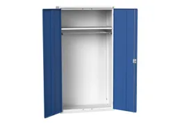 Lockerkast 2000x1050x550mm 1 vak, dubbele vleugeldeur, RAL5010