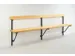 banc pliable,HxLxP 780x2000x380mm,barrettes en bois