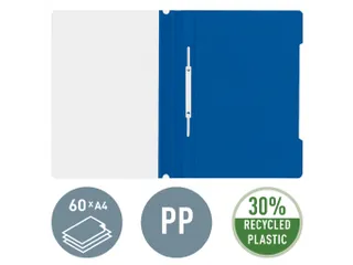 Leitz 4191 Snelhechter A4 PVC Blauw Documentmap 60 Vel - 7