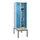 locker met bank,HxBxD 2120x600x815mm,2vak,vak B 300mm,draaigrendel